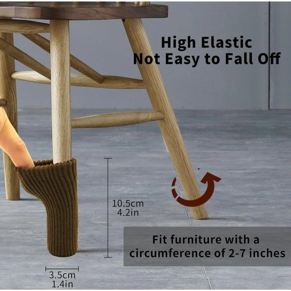 40 PCS Chair Leg Socks, Chair Leg Floor Protectors, Do not Easily Fall Off, V...